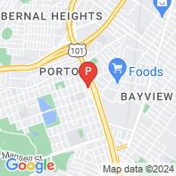 View Map of 2574 San Bruno Avenue,San Francisco,CA,94134